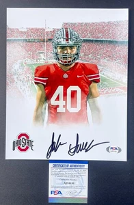 Jack Sawyer Signed Autographed Ohio State Buckeyes 8x10 Photo Psa Dna Coa - Picture 1 of 3