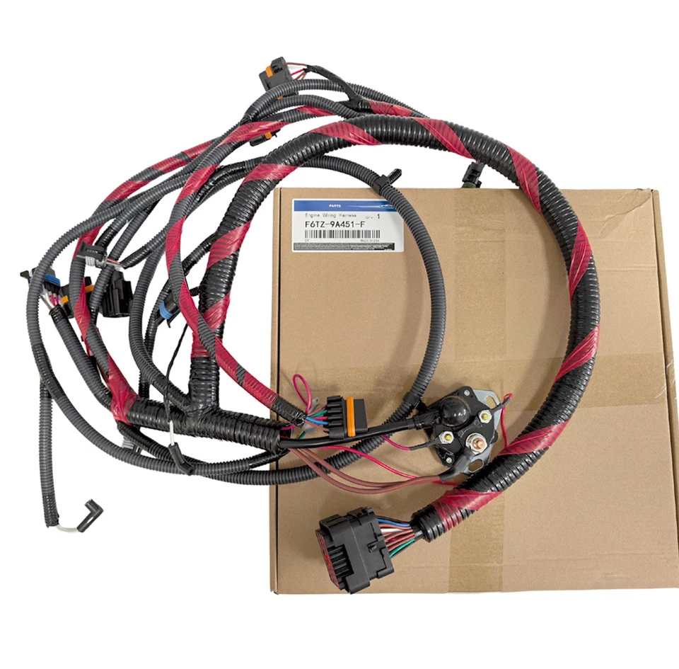 F6TZ9A451F Engine Wiring Harness For Ford F-150 F250 F350 4.9L 300 F6TZ-9A451-F Foto 1 de 4