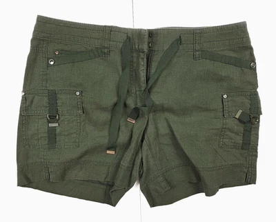 White House Black Market Olive Green Utility Cargo Short Women's Petite Size 6P - Image 1 of 4