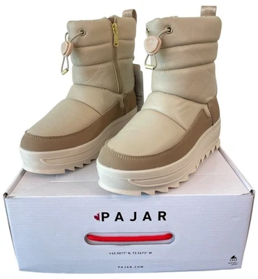 Botas de nieve de invierno impermeables arena ligera de cuero Pajar Gepelle - para mujer talla 7,5 Foto 1 de 4