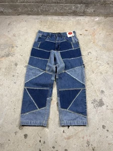 Vintage Hot Kids Y2K Nwt Pants Kids Size 8 Patchwork Geometric - Picture 1 of 7