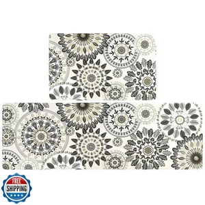 Pauwer Boho Kitchen Rugs Set of 2 Anti Fatigue Mats for Kitchen Floor Cushion - Zdjęcie 1 z 5