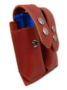 NEW Barsony Burgundy Leather Dbl Mag Pouch Ruger, Kel-Tec Mini/Pocket 22 25 380 - Picture 1 of 3