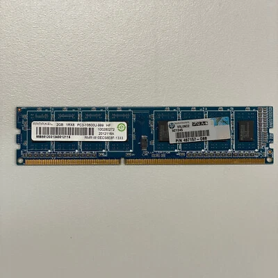 Ramaxel 2GB DDR3 RAM PC3-10600 133MHz non-ECC CL9 DIMM RMR1810EC58E8F-1333 - Image 1 of 4