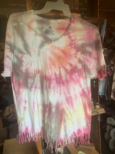 adult V neck XL tye dyed tee shirt - Picture 1 of 5