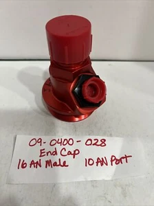 PETERSON FLUID SYSTEMS 400 Series End Cap -16 AN Male, -10 AN Port, 09-0400-028 - Picture 1 of 4