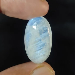 23.60 Cts Natural Rainbow Moonstone Earrings Making OVAL Cabochon 29X16X5.5 MM - Picture 1 of 6