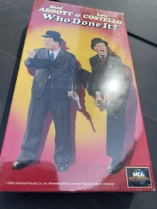 New Sealed Who Done It? VHS HIFI Sound Lou Costello Bud Abbott MCA Watermarks - Picture 1 of 2