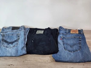 Mens 38x32 Jeans Lot Vintage Levis Silvertab, Levis 501, Axel - Picture 1 of 12
