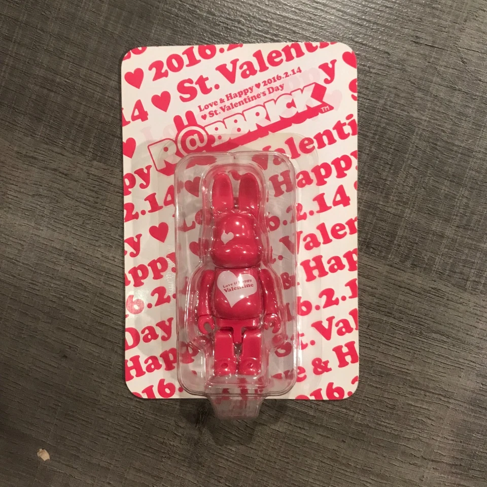 Juguete Medicom 100% Rabbrick 2016 San Valentín Rosa Foto 1 de 4