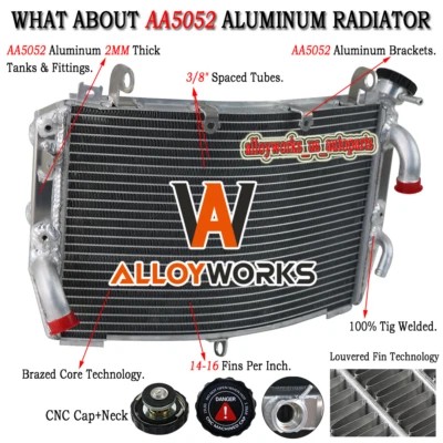 USA Aluminum Radiator For 2009-2014 2010 2011 2012 2013 Yamaha R1 YZF R1 ALLOY - Image 1 of 4