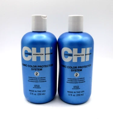 Lot/2 CHI Ionic Color Protector System 2 Moisturizing Conditioner ~ 12 oz x 2 ~ - Image 1 of 2