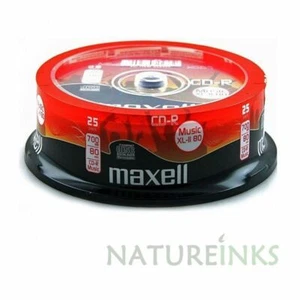 MAXELL CD CD-R 80 MINS XL-II DIGITAL AUDIO RECORDABLE BLANK MUSIC DISCS LOT - Picture 1 of 8