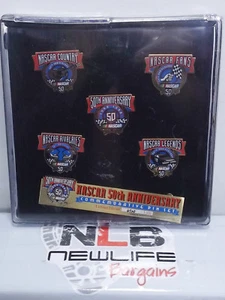 NEW RARE Nascar 50th Anniversary commemorative pin set - Picture 1 of 9