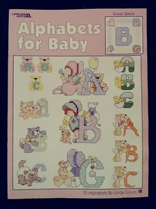 Artes del ocio: alfabetos para bebés 15 alfabetos de punto de cruz por Linda Gillum - Imagen 1 de 2