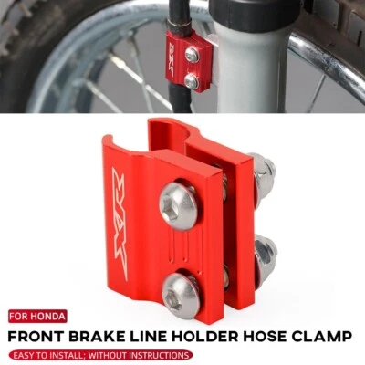 Soporte de abrazadera de horquilla de manguera de línea de freno delantero para HONDA XR250R XR125L XR190L XR 650R/L Foto 1 de 4