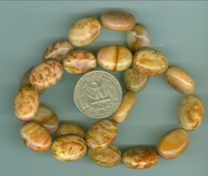 13mm x 18mm Natural American Willow Creek Jasper flat Oval beads American Jasper - Picture 1 of 1
