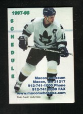 Macon Whoopee--1997-98 Pocket Schedule--Williams & Canady--CHL