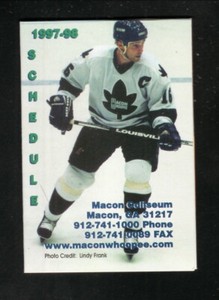 Macon Whoopee--1997-98 Pocket Schedule--Williams & Canady--CHL