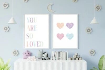 You Are So Loved - Arte de pared para guardería Foto 1 de 3
