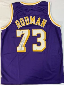 Dennis Rodman Los Angeles Lakers Authentic Signed Autographed Jersey Beckett COA - Picture 1 of 8