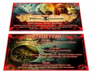 Stern Pirates of the Caribbean (POTC) Pinball Custom Apron Instruction Cards v1 - Picture 1 of 1
