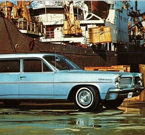 1963 Pontiac Catalina Safari Ad Promo Dealership Postcard Matson Hillsboro Ohio - Picture 1 of 3