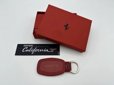 FERRARI CALIFORNIA T RED LEATHER KEYCHAIN | SCHLUSSELANHÄNGER | PORTACHIAVI - Image 1 of 4