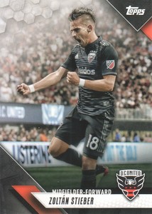 2019 Topps MLS Soccer Trading Cards #41 Zoltan Stieber D.C. United