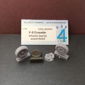 CAT4 1/32 F-8 Crusader Wheels ( early ) assembled for Trumpeter R32003 - Imagen 1 de 2