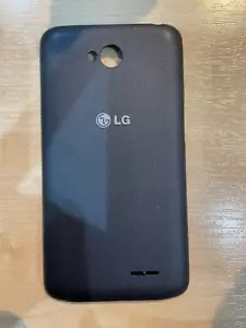 Teléfono móvil LG L70 D320N negro cubierta de batería trasera perfecto estado - Imagen 1 de 2