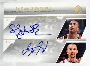 📈 S. ABDUR-RAHIM - JASON KIDD SSP AUTO 📈 2003-04 SP AUTHENTIC DUAL SIGNATURES - Picture 1 of 1