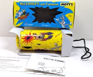 Vintage Looney Tunes Mil-Looney-Um 2000 Y2K 110 Film Camera Novelty, Motts, WB