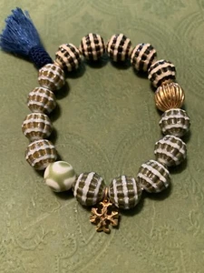Tory Burch Roxanne Beaded Tassel Bracelet - Picture 1 of 5