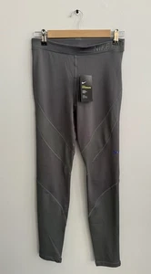 NEU Nike Pro Hyperwarm feuchtigkeitsableitende Leggings in Grau Damen M Logo Basisschicht LESEN - Bild 1 von 10