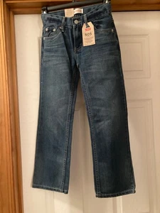 Levi's 505 Boys Jeans Adjustable Waist Size 8 Reg NWT - Imagen 1 de 5