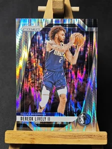 2023 Panini Prizm DERECK LIVELY II /249 refractive RC #214 Dallas Mavericks - Picture 1 of 2
