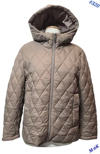 Vince Camuto Quilted Jacket Transitional Quilted Fawn Women's Size XL Hooded  - Picture 1 of 14