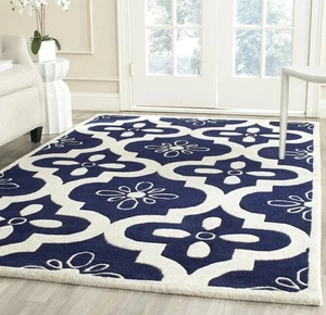 Abstract Hand Tufted Rug Area, Blended Yarn wool, Indoor area , Living Room - Picture 1 of 3