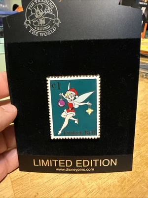 Disney Shopping - Christmas Postage Stamp Series Tinker Bell LE 250 Pin 66515 - Image 1 of 4