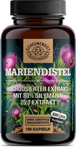 Mariendistel Kapseln 1500Mg: 25:1 Extrakt (=37500Mg Reines Mariendistel/ Tag)  - Bild 1 von 8
