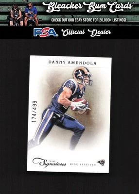 2011 Panini Prime Signatures 40 Danny Amendola #/499 - Image 1 of 2