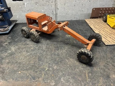 Niveladora de carretera Structo juguete de acero de colección Foto 1 de 4