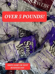 5+ PFUND Gefälschte Spinnweben Spinnennetz Halloween Bulk Spinnennetz Spinnennetz Großhandel - Bild 1 von 5