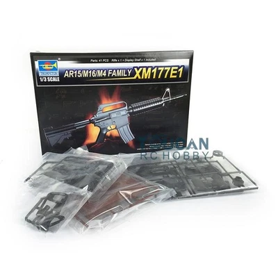 Trumpeter 01902 1/3 Model AR15/M16/M4 FAMILY Rifle XM177E1 Automatic Gun DIY Kit - Image 1 of 4