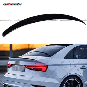 für Audi A3 8V Limo Heckspoiler GLANZ SCHWARZ LACKIERT Spoiler Heckflügel W/3M - Bild 1 von 15