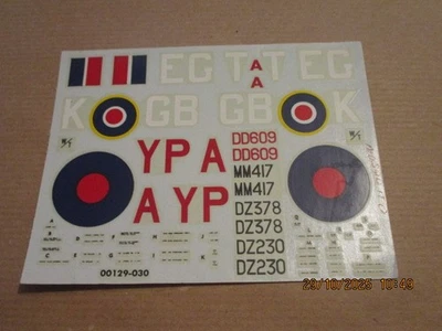 Décal 1125 pour maquette 1/48e DH MOSQUITO MONOGRAM années 60/70  complete - Photo 1/2