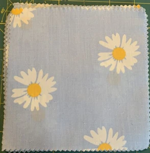 20 - 5” X 5” Moda Fabric Squares ( Light Blue W/ White Flowers) - Picture 1 of 2