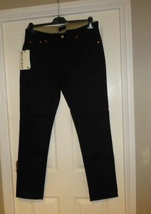 BNWT BELSTAFF LONGTON BLACK SLIM JEANS W34" L 32" CHECK SIZING INFO (#9) - Picture 1 of 9