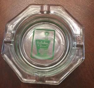 Vintage 1970s HOLIDAY INN Glass Ashtray Mid Century Modern Hotel/ Motel - Picture 1 of 2